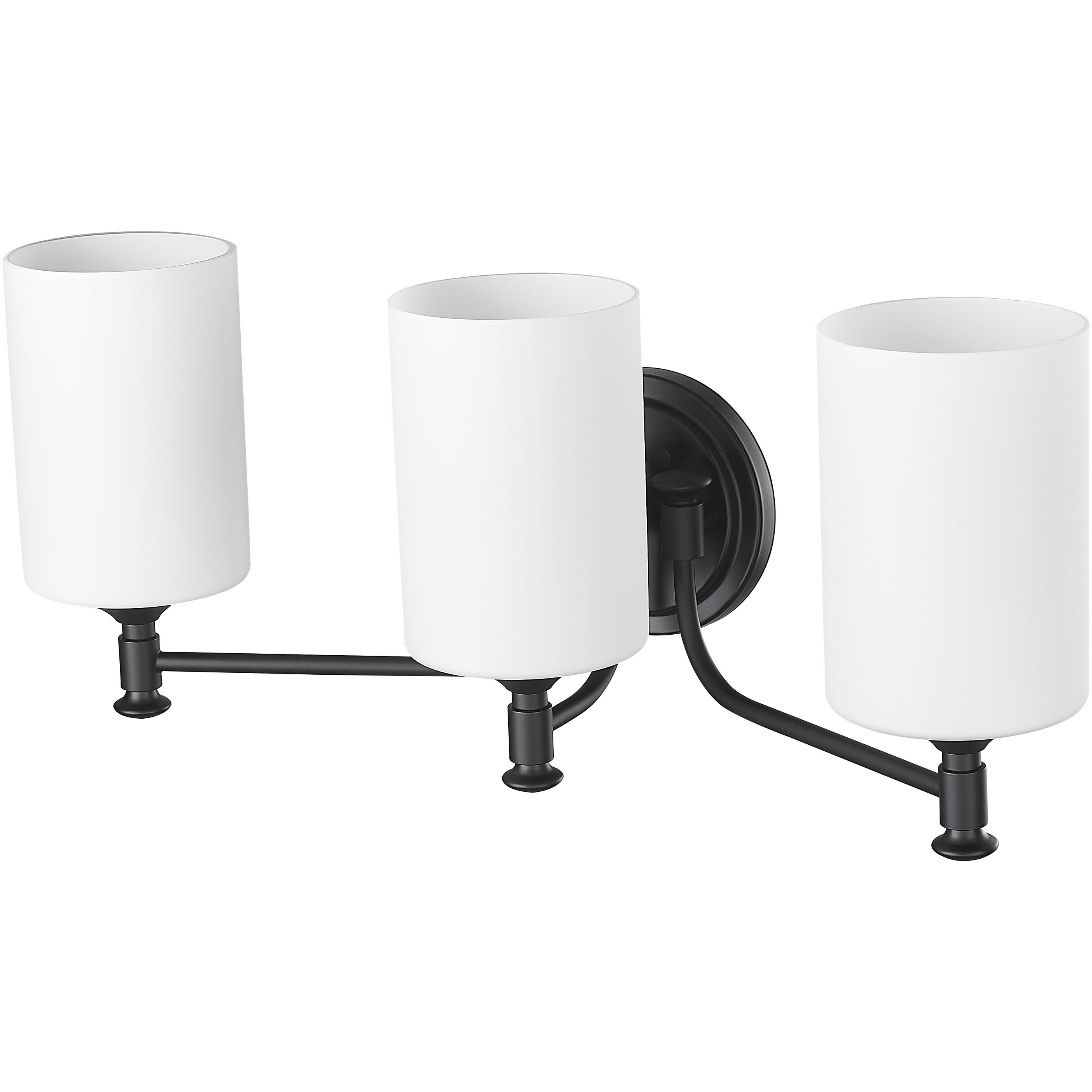 Ailey 3 Light 21.63 inch Matte Black Vanity Light Wall Light